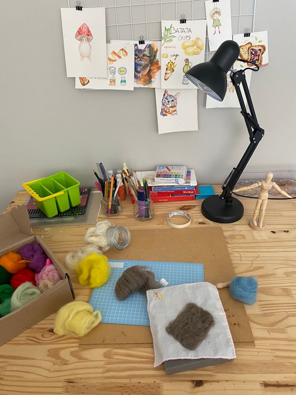 Mesa de criação de cenários para Stop Motion Mesa de criação de objetos de cenários de vídeos Stop Motion