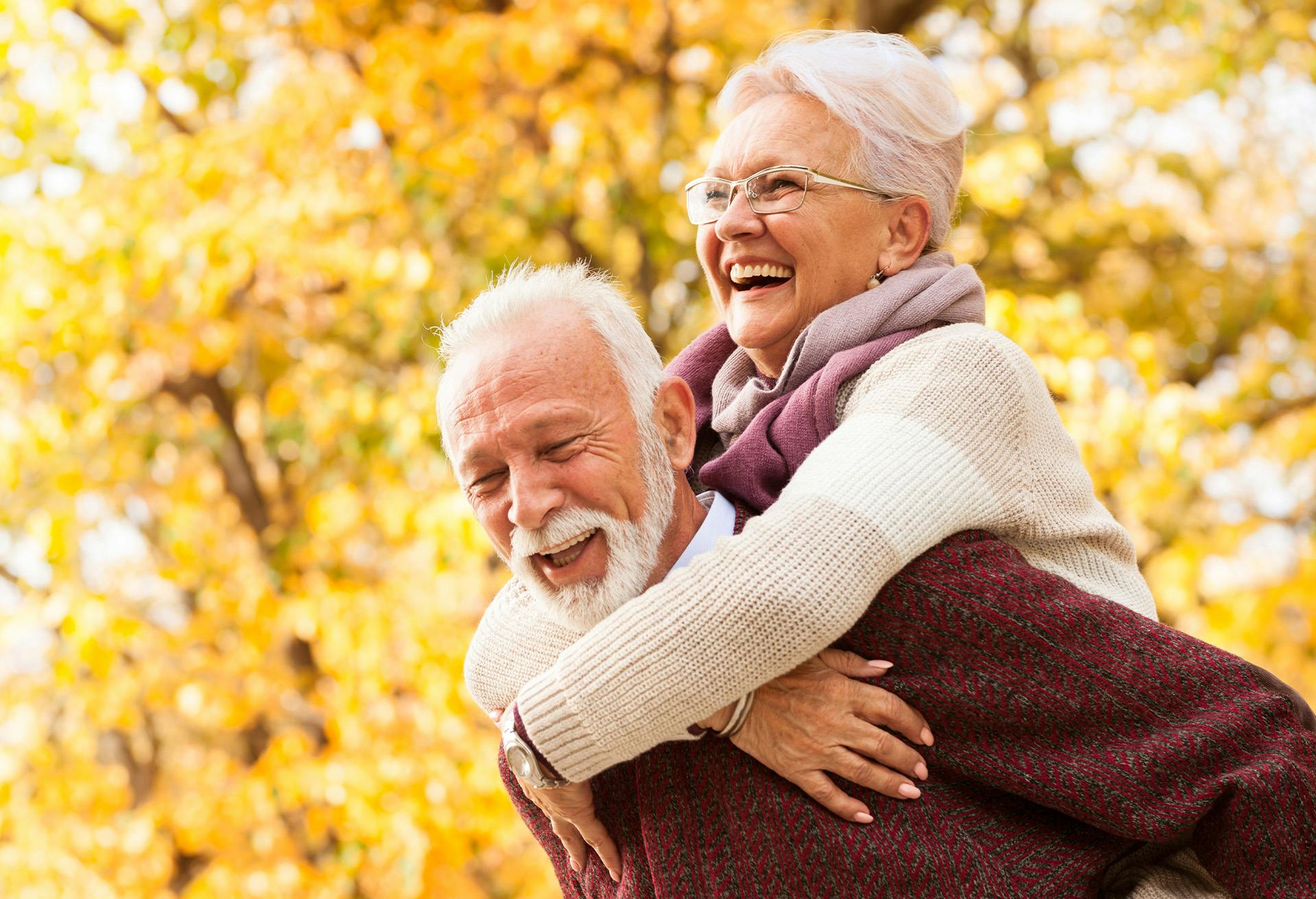 Older Couple Smiling