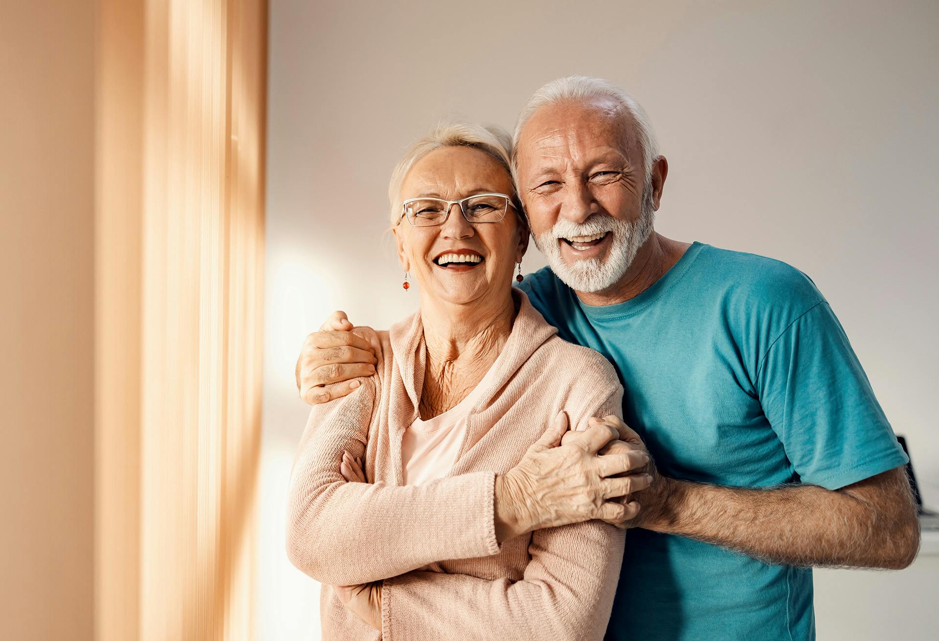 Older Couple Smiling