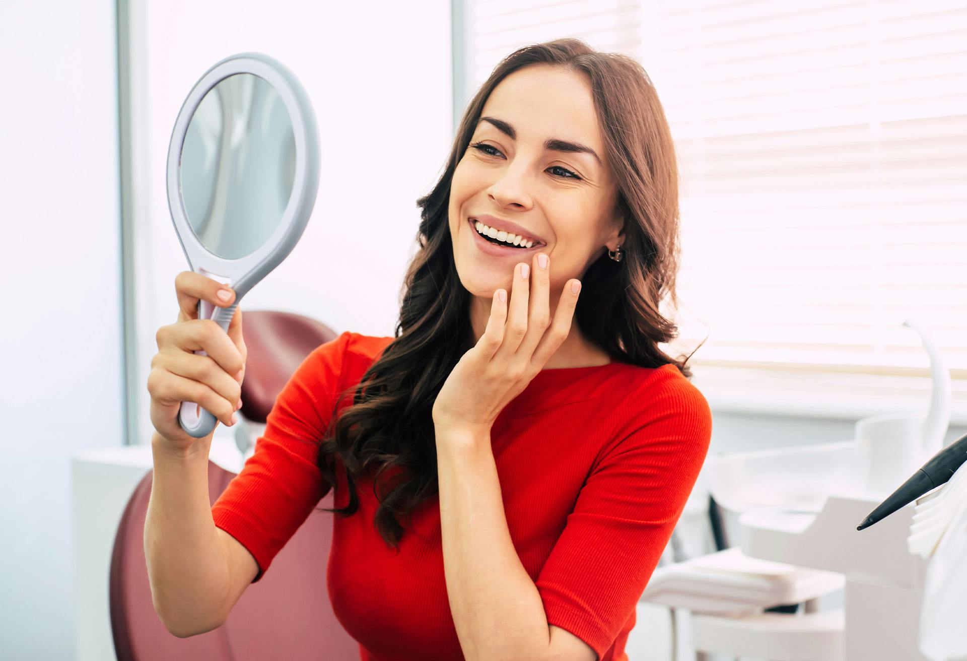 Woman Looking in the Mirror