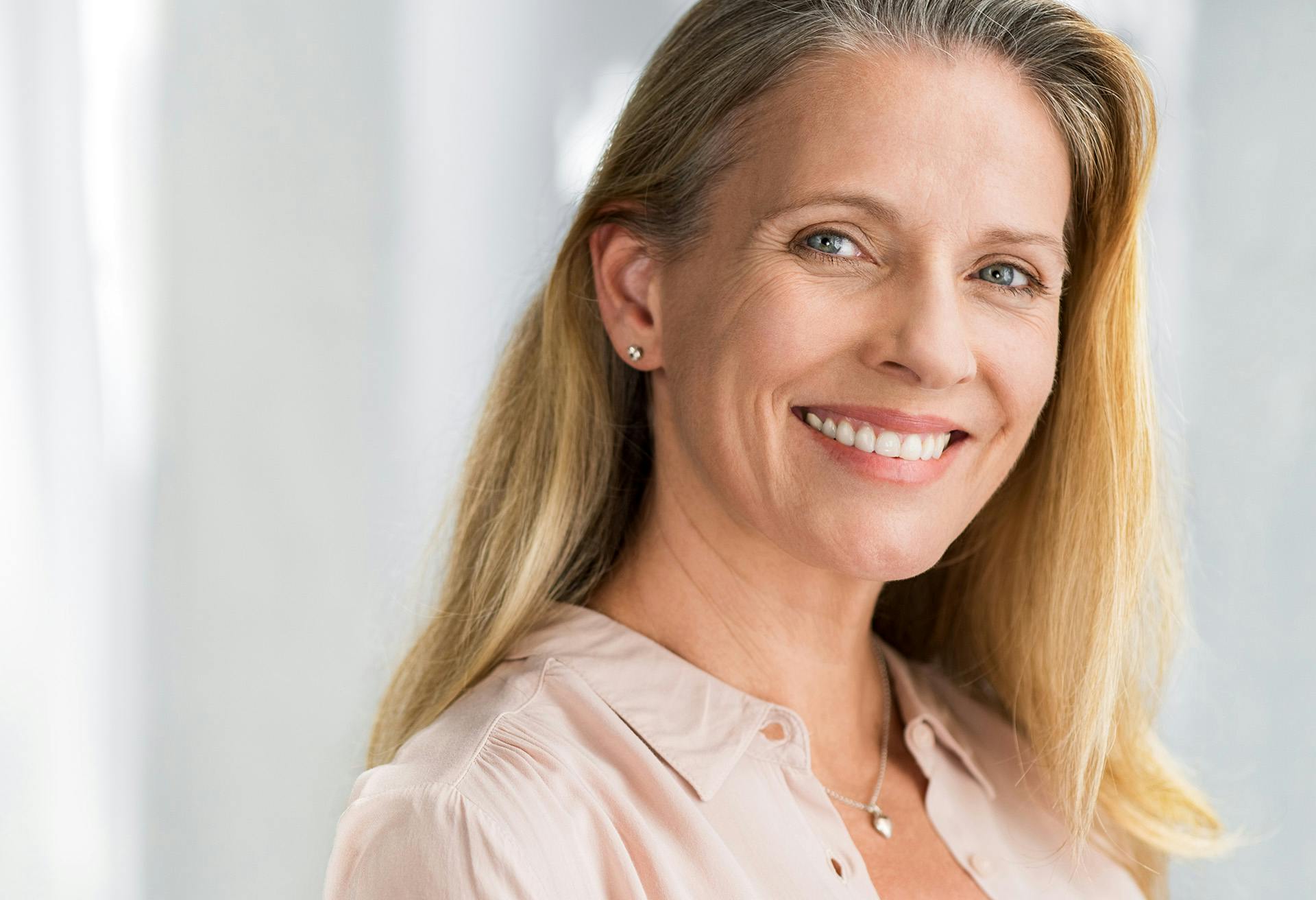 Older woman smiling