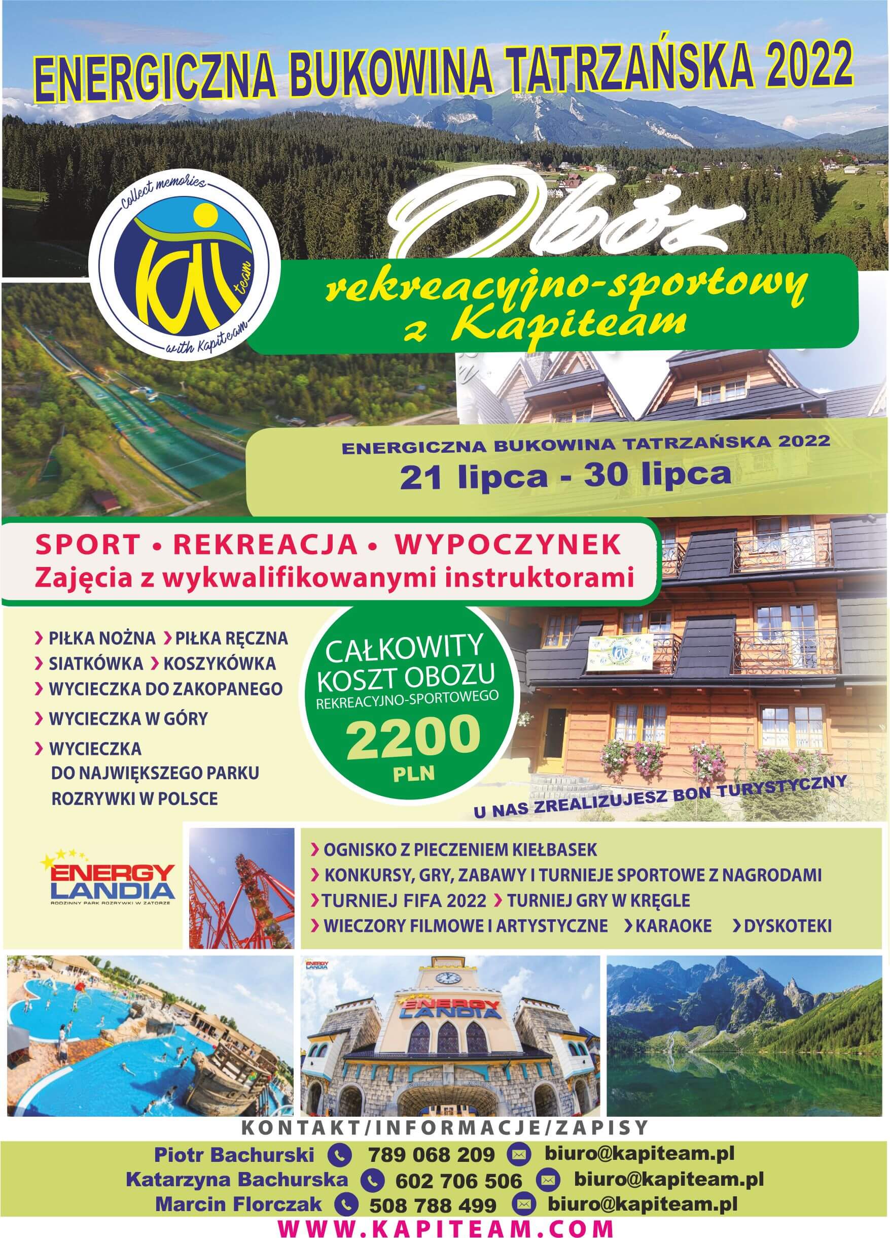 Wakacje 2022 - Energetyczna Bukowina 21.VII - 30.VII.2022