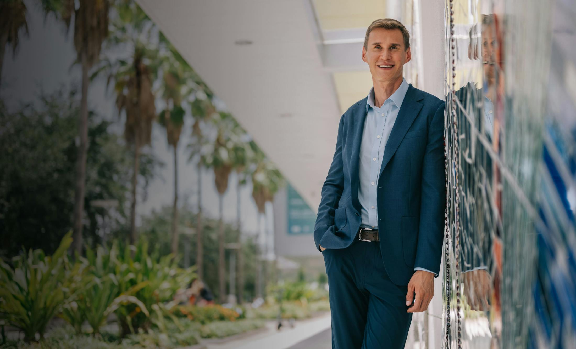 Dr. Markelov outside his practice