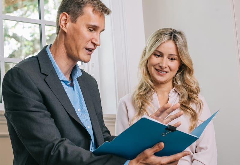 Dr. Markelov with a patient in his office.