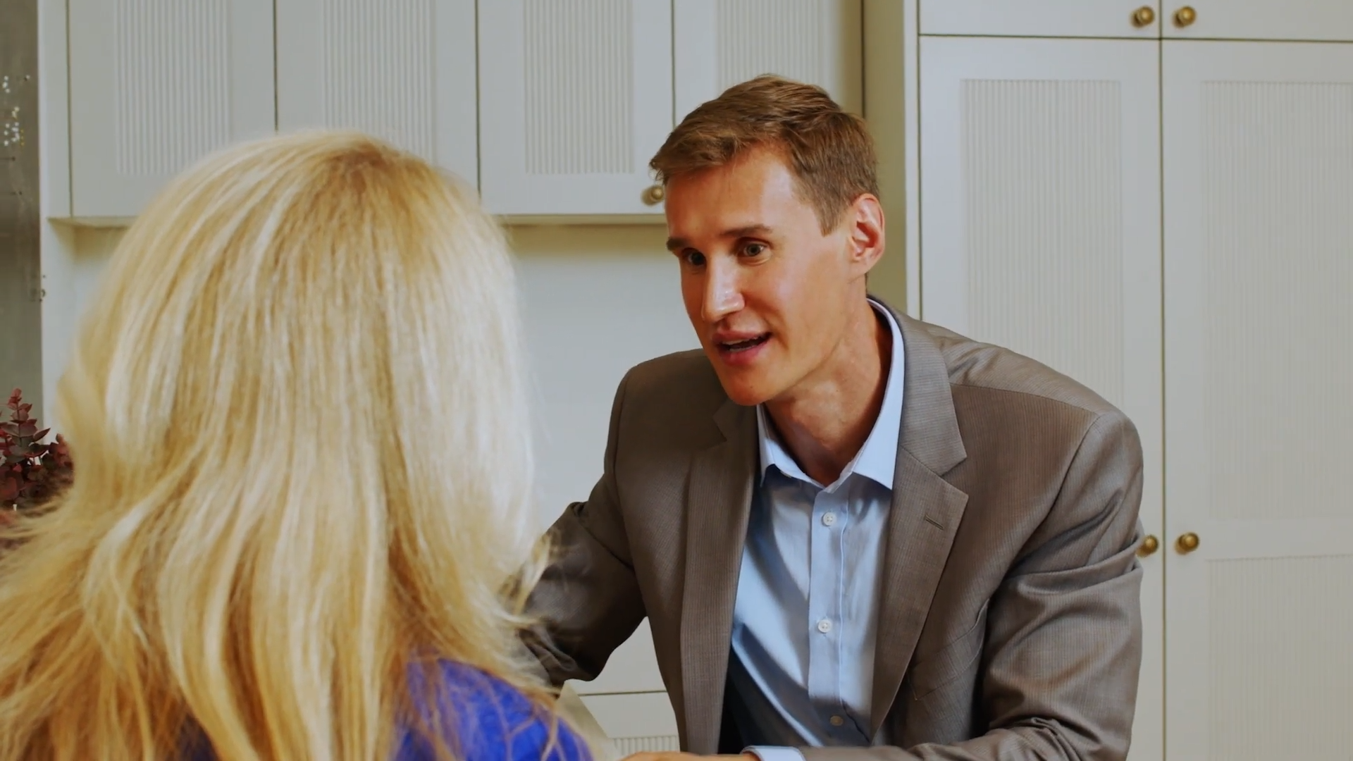 Dr. Markelov consulting with a patient