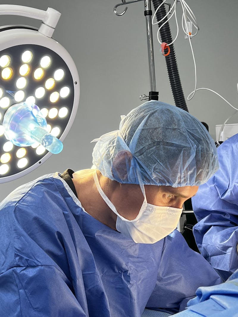 Dr. Markelov in the operating room