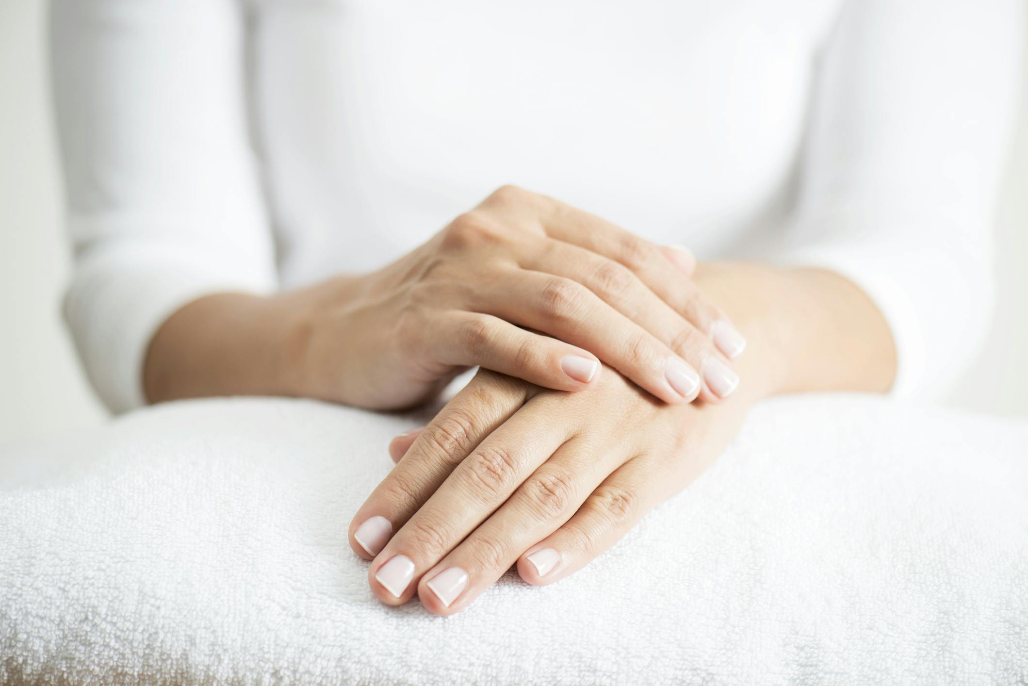 Closeup of a woman's hands