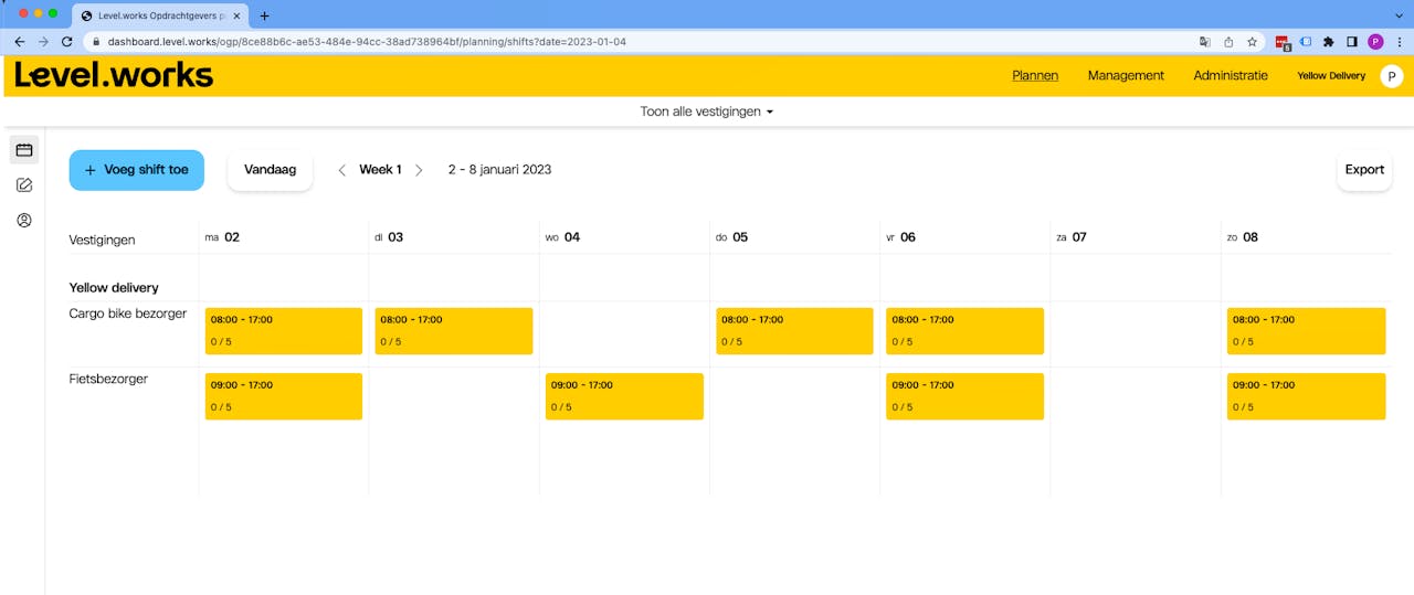 Het platfrom van Level.works voor opdrachtevers