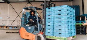 Flexibele reach of heftruckchauffeurs