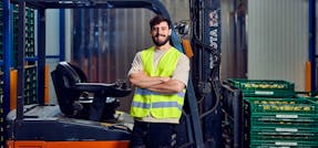 Heftruckchauffeur voor heftruck