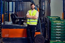 Heftruckchauffeur voor heftruck