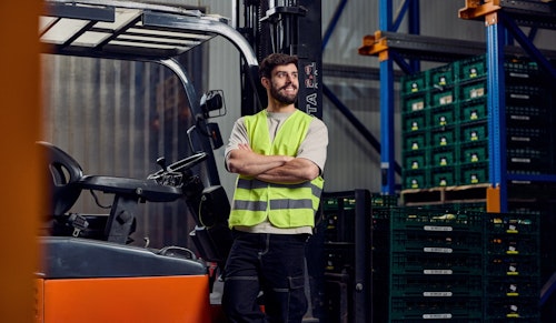 Heftruckchauffeur voor heftruck