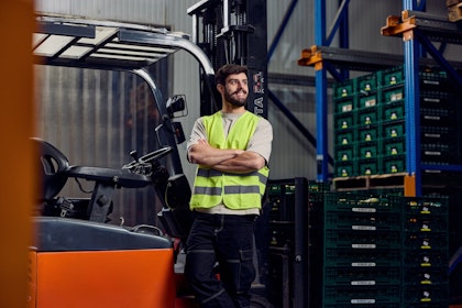 Heftruckchauffeur voor heftruck