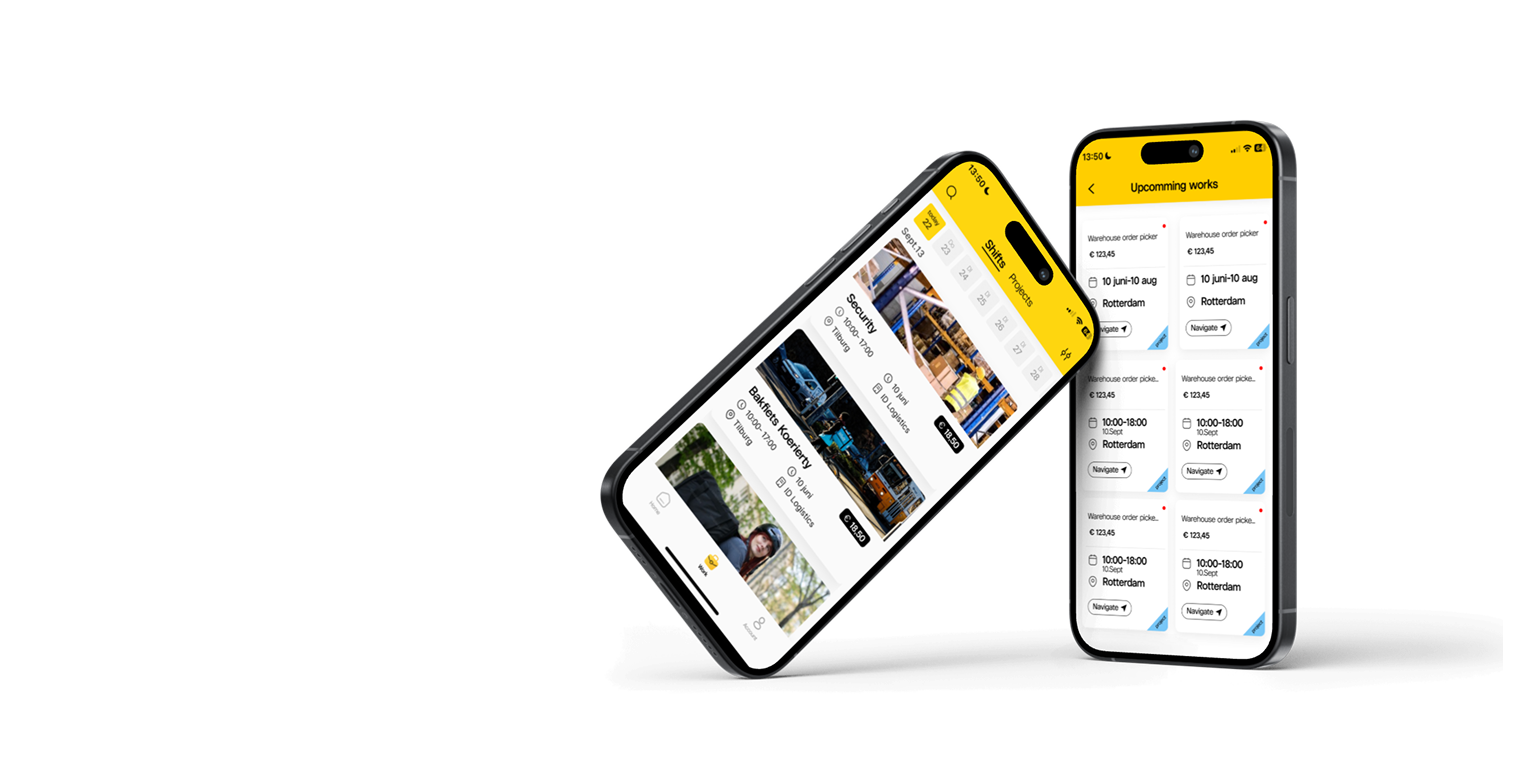 Iphone met level.works shifts app