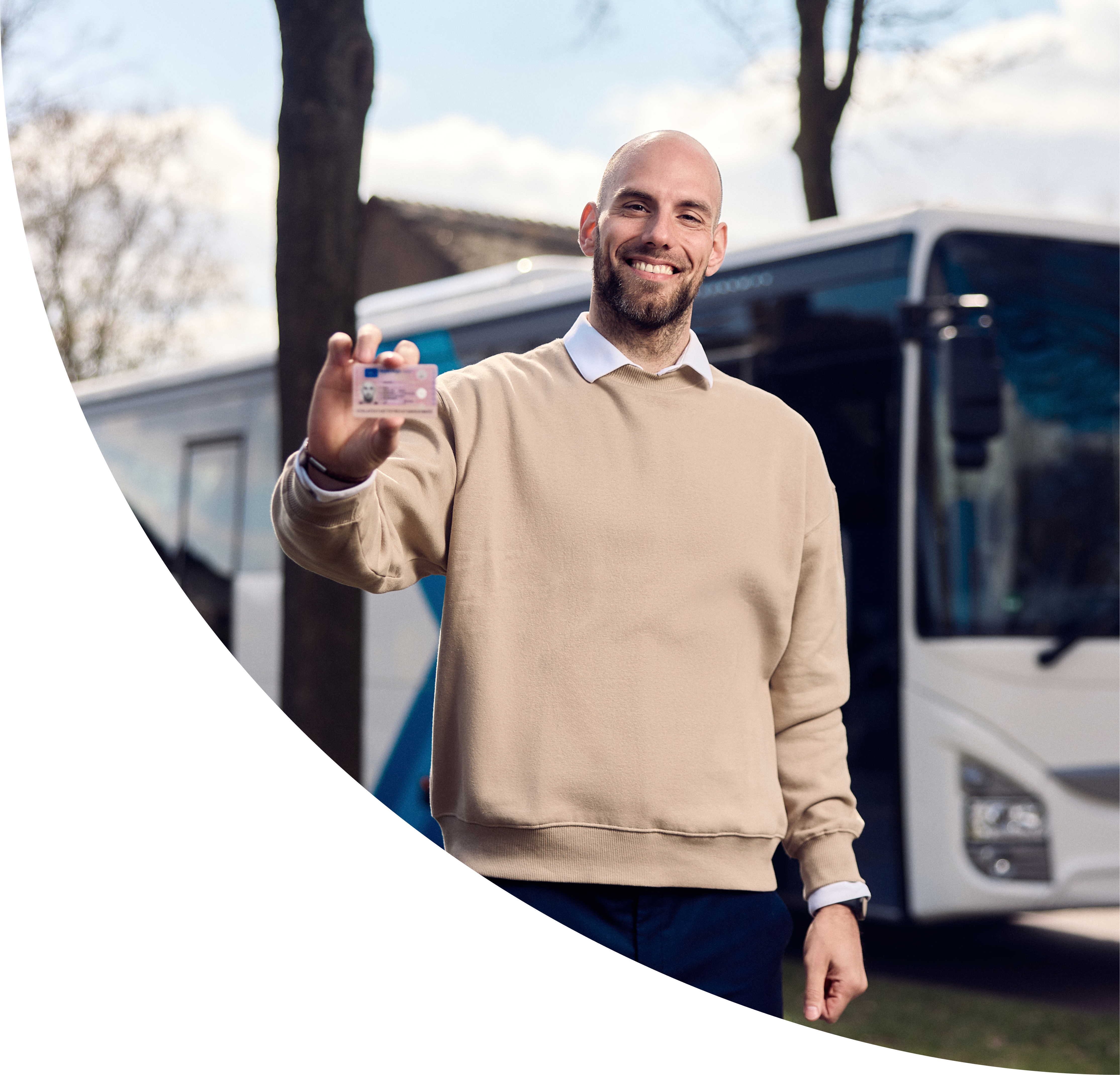 Buschauffeur met rijbewijs