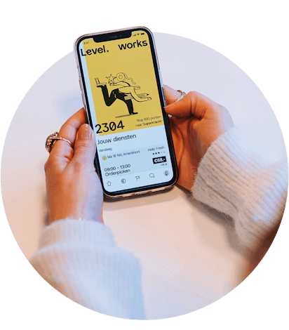 Afbeelding van een app op een iphone