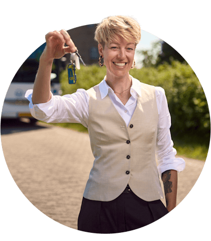 Buschauffeur met sleutels