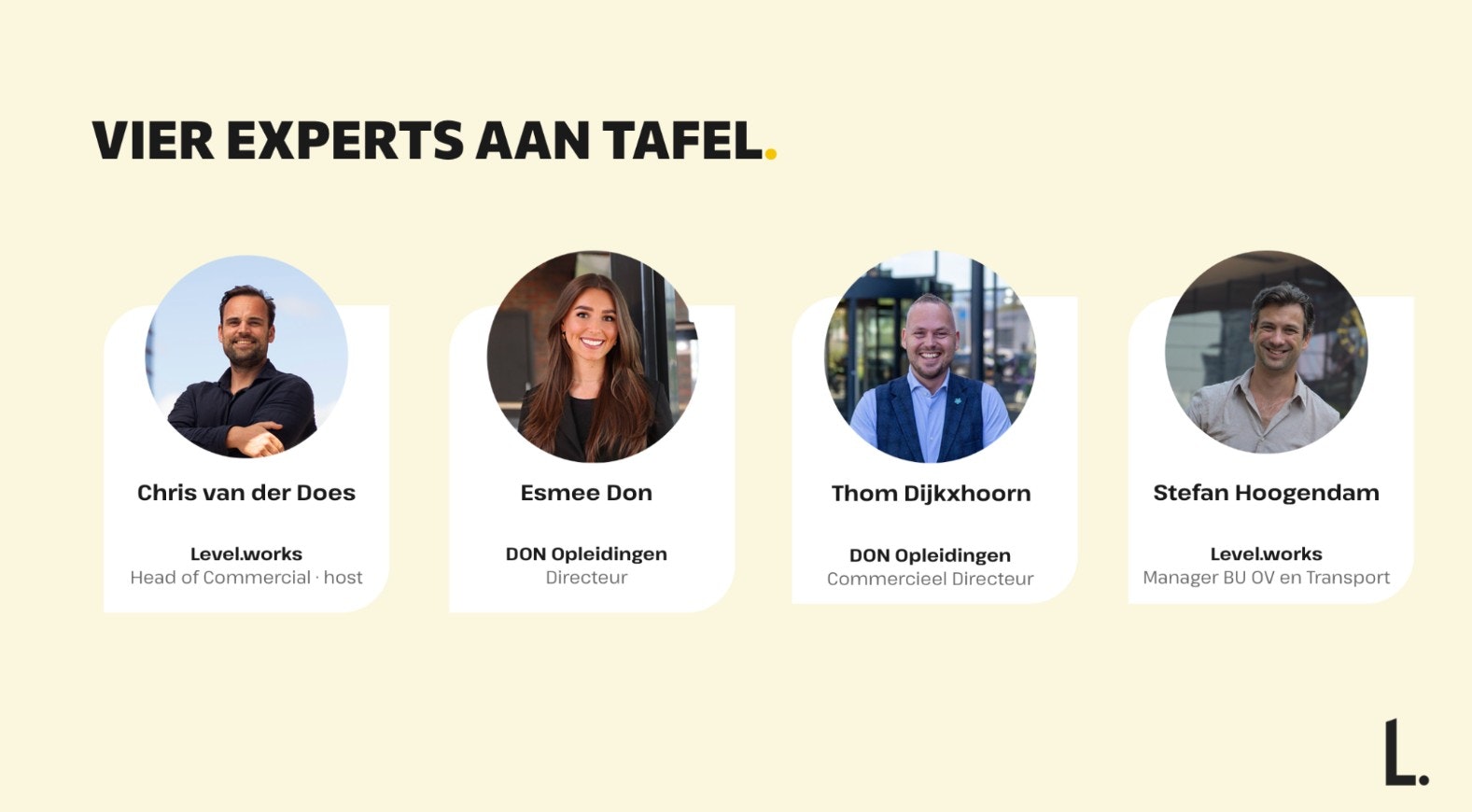 Kennissessie experts aan tafel