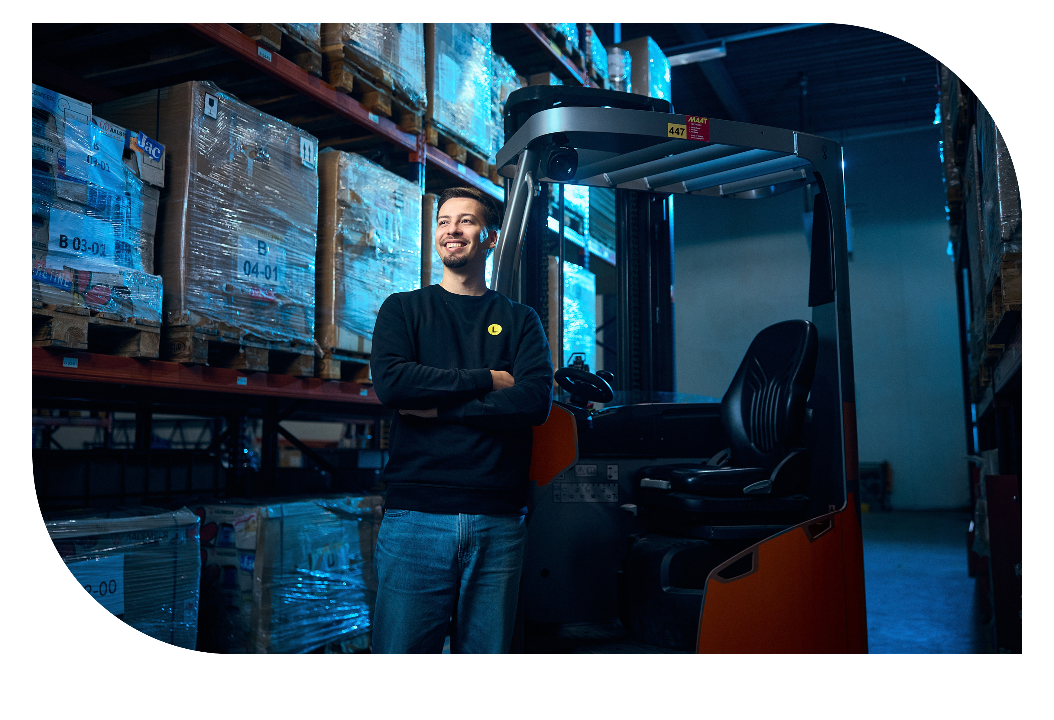 Logistiekmedewerker voor heftruck