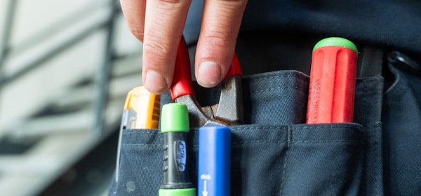 Werktool in de hand