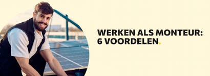 Monteur aan het werk en kop