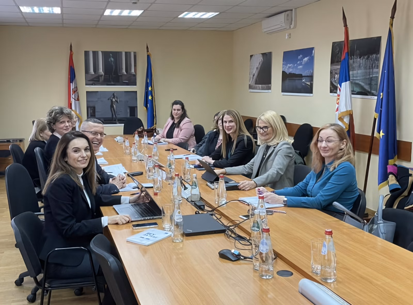 On February 22, 2024, Minister for EU integration Tatjana Miščević and State Secretary of the Ministry of Agriculture, Dušanka Golubović, along with their teams, held a meeting regarding the state of play in Chapter 11 Agriculture and Rural Development. Partnership advisor Danijela Stolica attended the meeting on behalf of UNOPS.  UNOPS is continuing to support Serbia in the preparation of strategic documents for the negotiation process in Chapter 11.