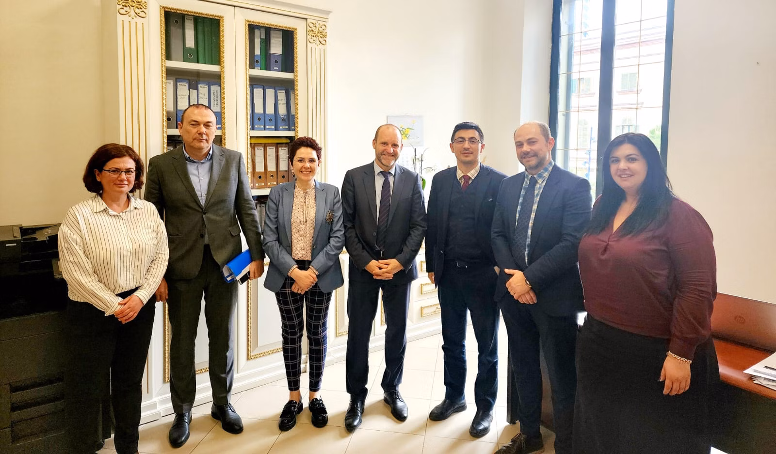 Programme team with Mr Endrit Yzeiraj - Deputy Minister of Economy, Culture, and Innovation, Government of Albania