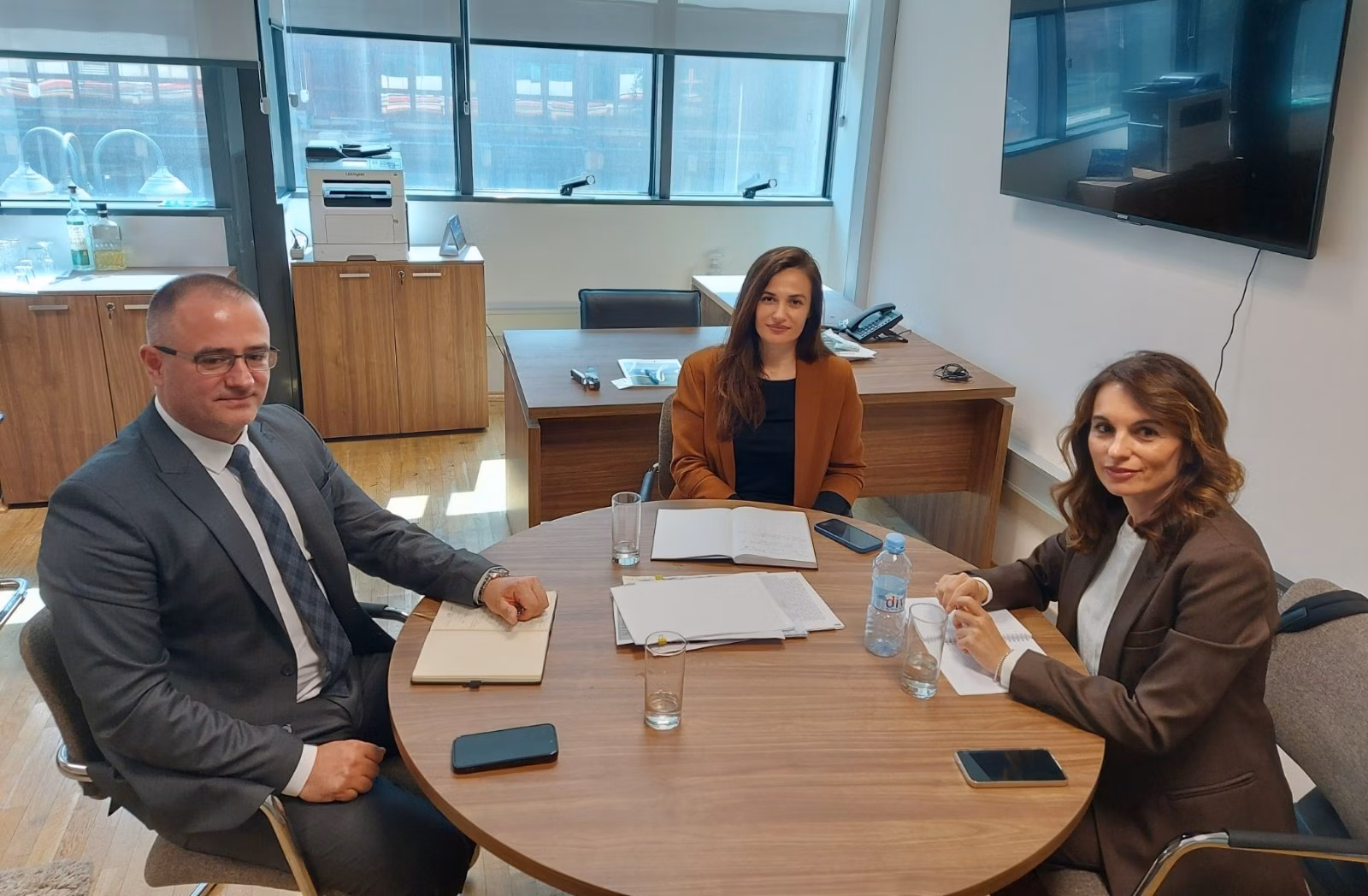 Mr. Andrija Delic, State Secretary in the Ministry of Agriculture, Forestry, and Water Management of Montenegro, Ms. Amra Terzic, Head of Unit for Plant Production for Agriculture Policy  in the Ministry of Agriculture, Forestry, and Water Management of Montenegro, and UNOPS Senior Advisor