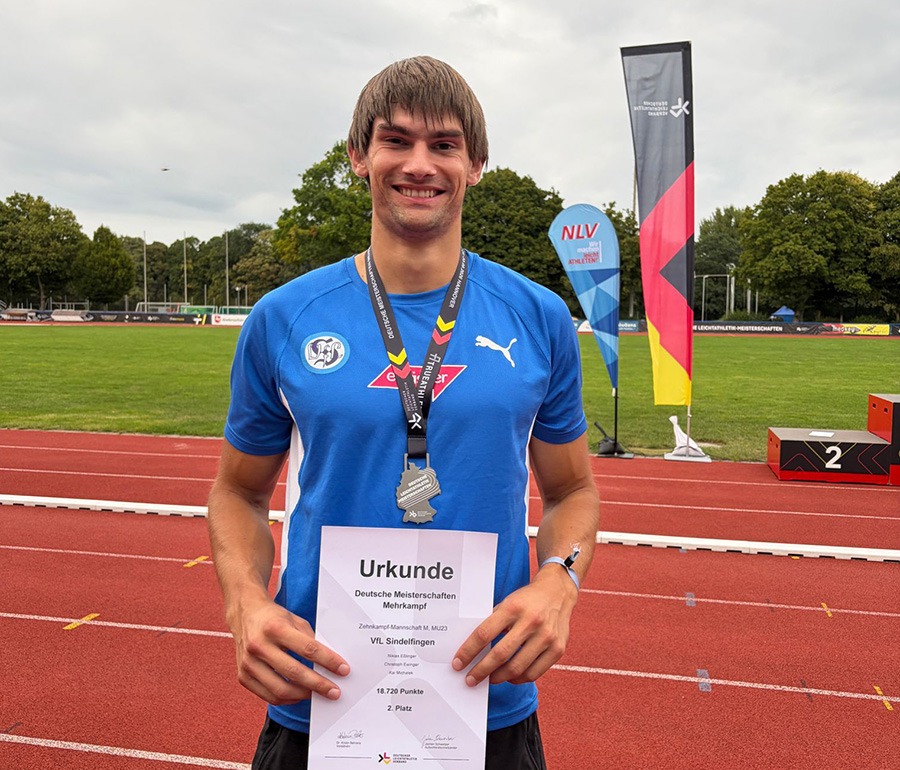 Niklas Eßlinger wird DM-Siebter im Zehnkampf