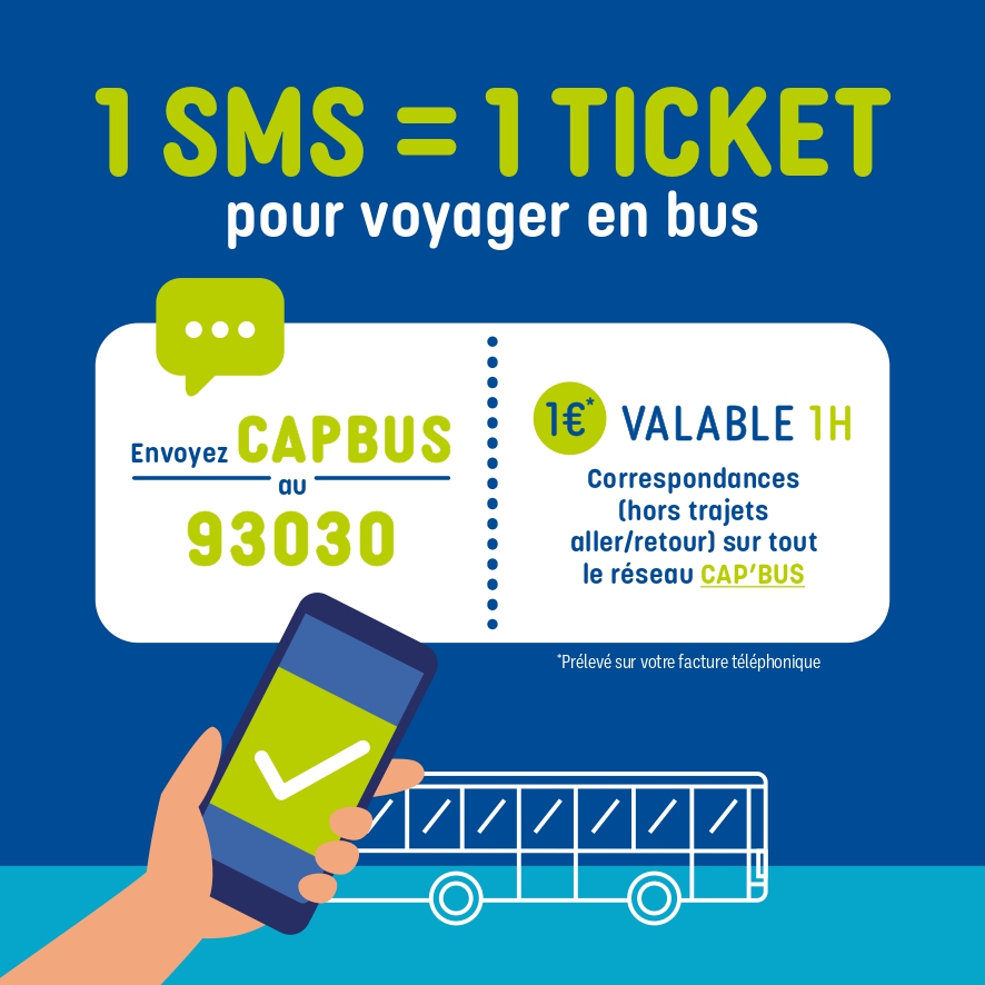 1 SMS = 1 Ticket