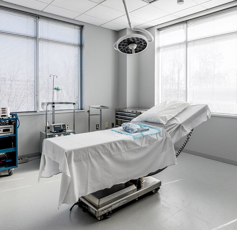 Surgical chair at the Virginia Institute of Plastic Surgery