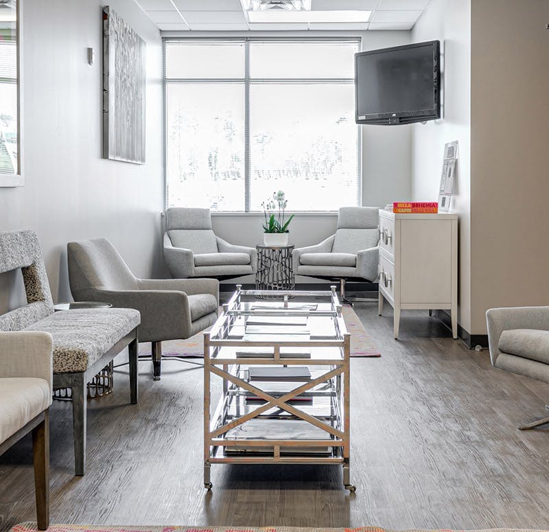 Seating area at the Virginia Institute of Plastic Surgery
