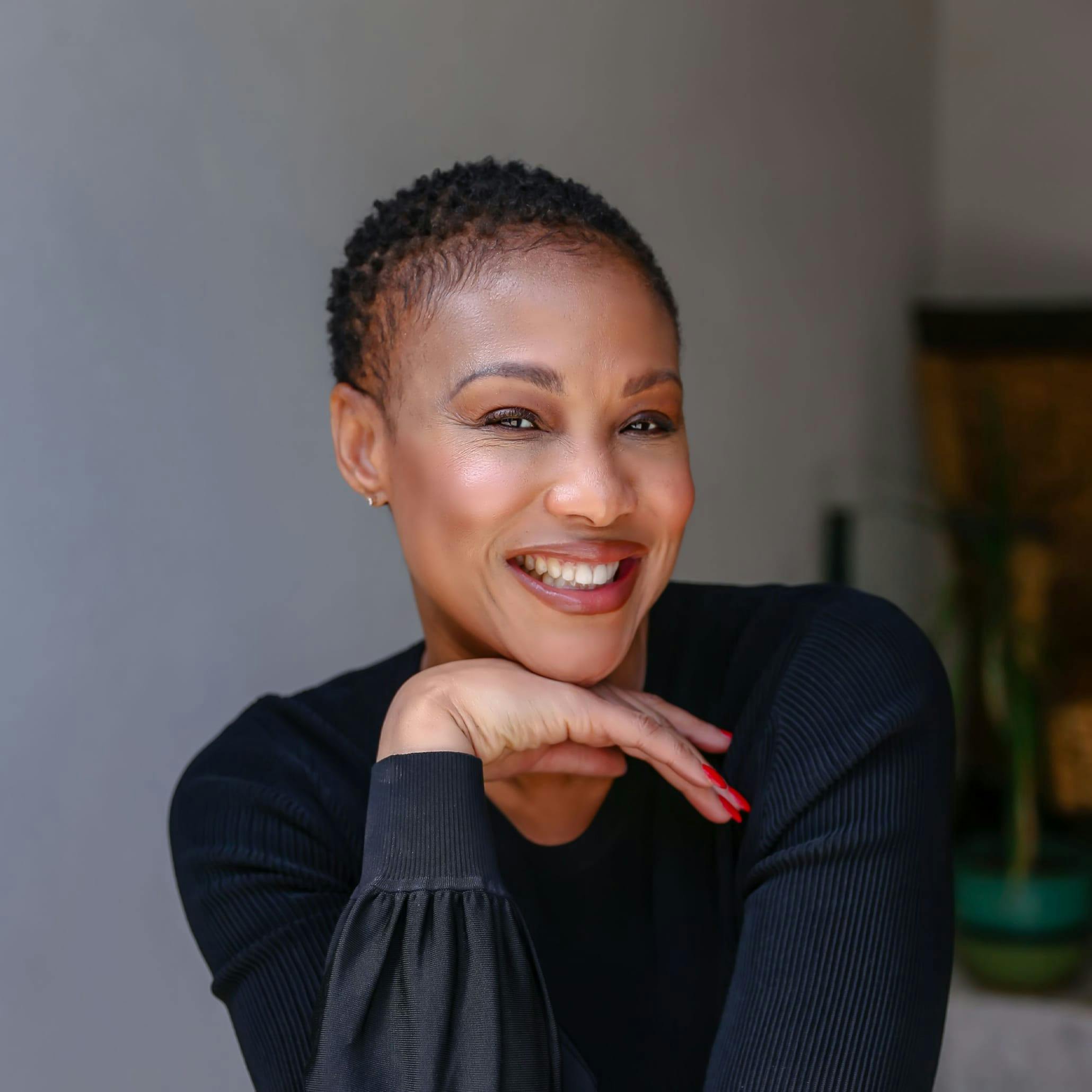 Beautiful woman smiling