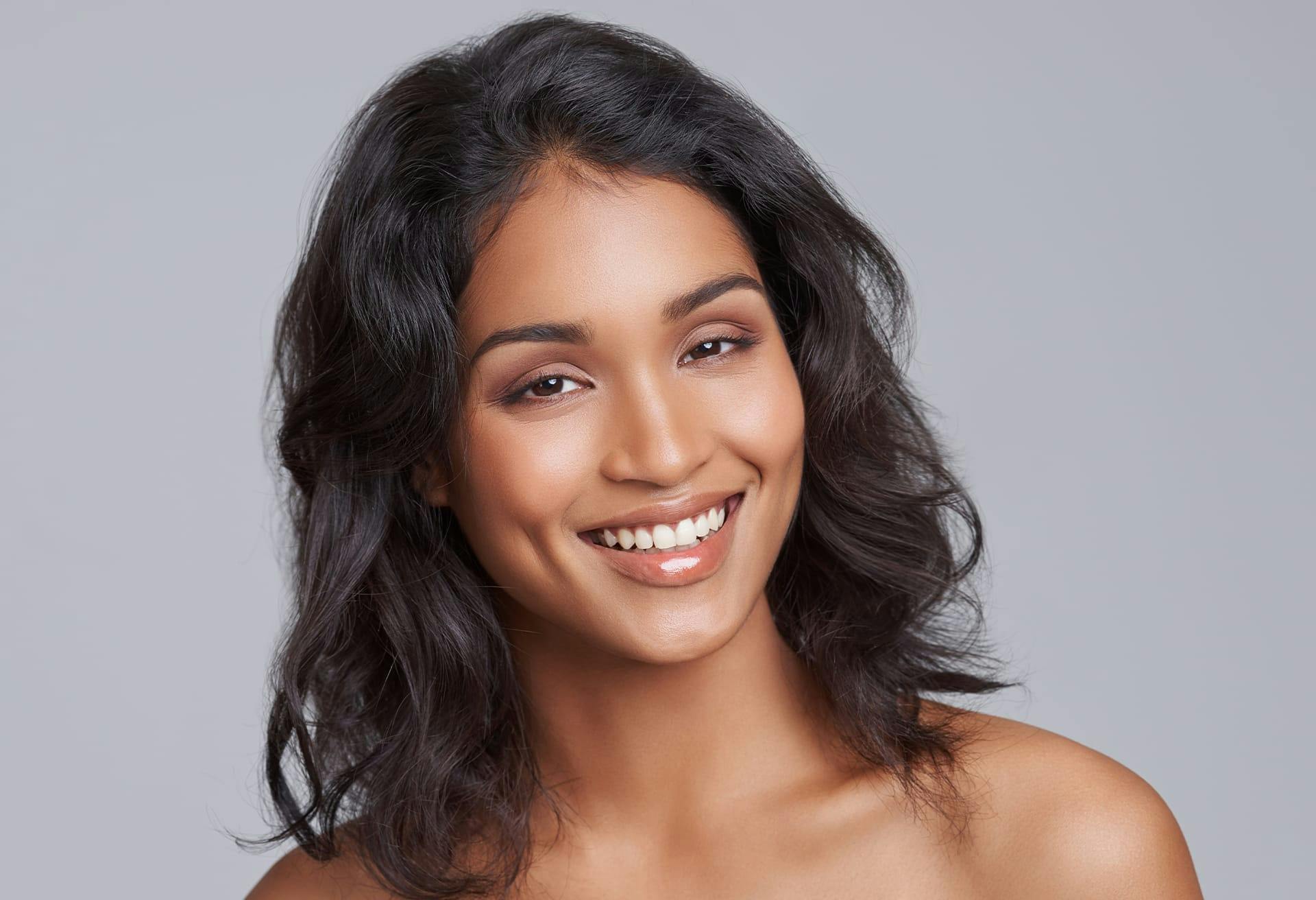 woman with short brown hair