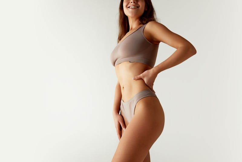 Woman in underwear