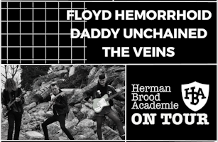 HBA On Tour pop zwart wit poster