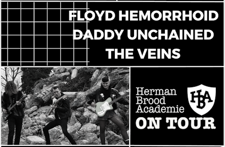 HBA On Tour pop zwart wit poster