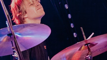 Sjoerd, drummer Pop jaar 1 in actie