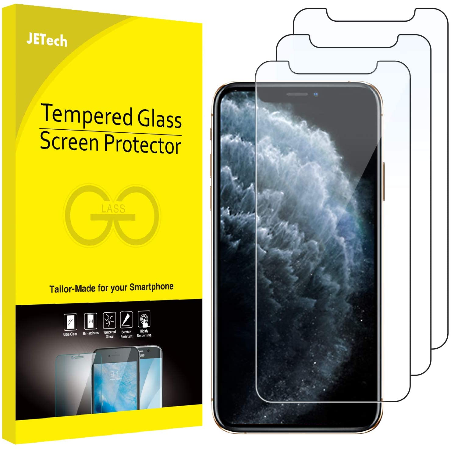 how to put a glass screen protector on iphone 11