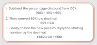 How to Solve Percentage Problems