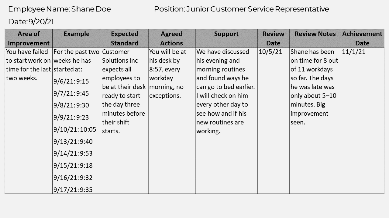What Is a Performance Plan