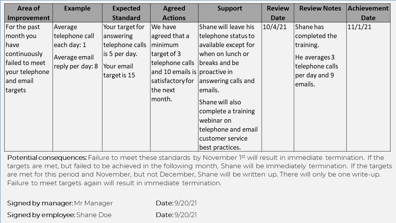 What Is a Performance Plan