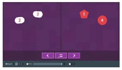 Example of Cognify test game - Tally Up