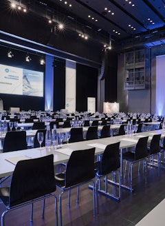 Hirslanden Congress with seminar seating in the Lucerne Hall in the KKL Lucerne