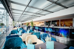 Lake Bar Interior with Bar Counter in KKL Lucerne