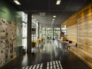 Entrance to the Café at the Kunstmuseum Luzern