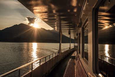 Boat trip on Lake Lucerne with a view of the Rigi