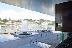 View from the Lucerne Terrace of the KKL Lucerne