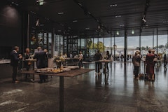 Kaffeepause am Kongress in der Luzerner Saal Erweiterung mit Aussicht