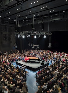Piano Concert in the middle of the Audience in the Lucerne Hall of the KKL Lucerne